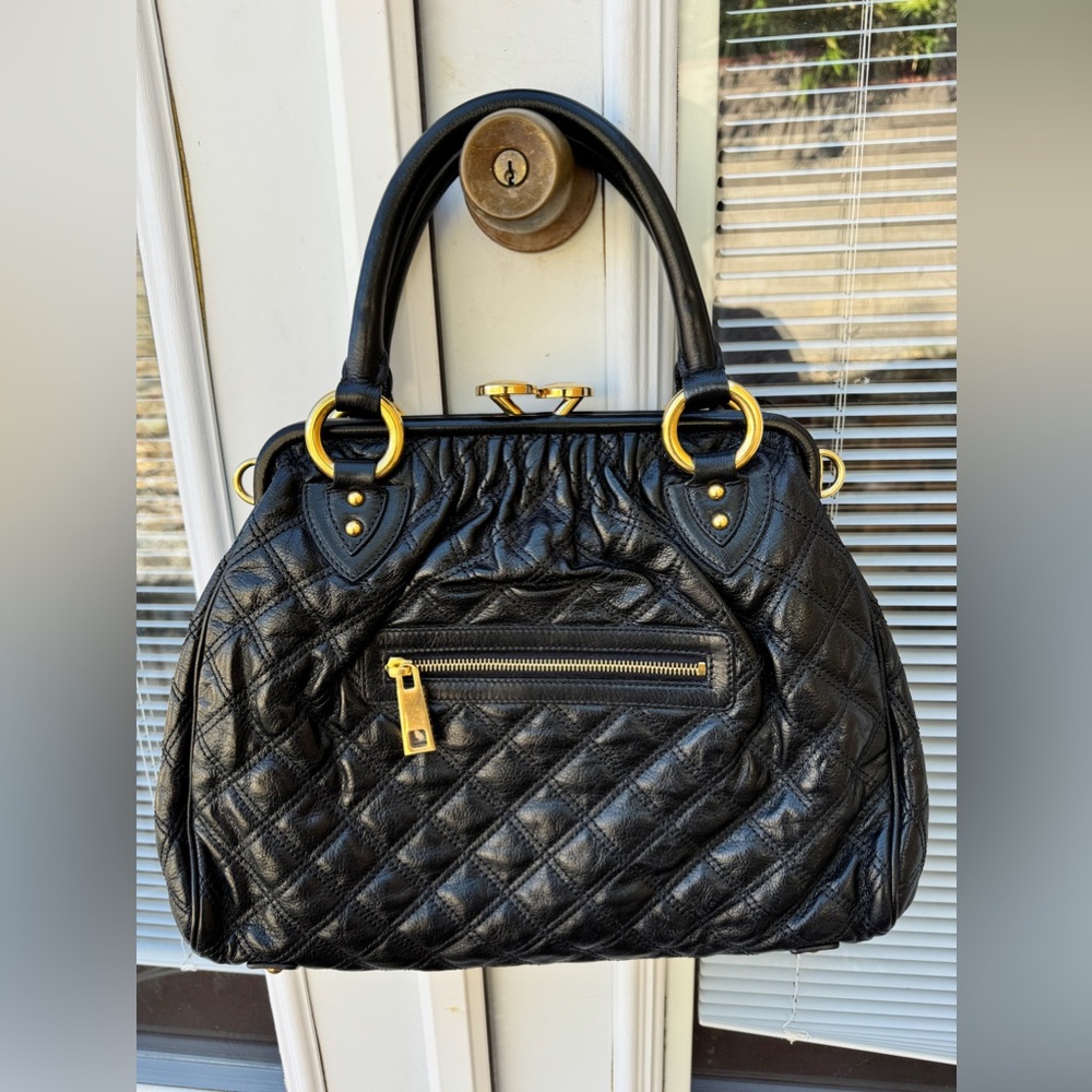 NWOT Marc Jacobs Black Stam / Gold HW $1450
